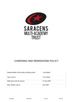 Charging and Remissions Policy July 2025