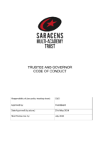 Trustee and Governor Code Of Conduct May 2024