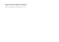 Sport Premium Funding Report 2024-2025