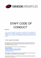 Staff Code of Conduct October 2025