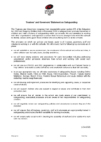 Trustees and Governors Statement on Safeguarding Sept 2025