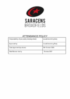 Attendance Policy October 2025