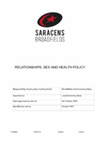Relationships, Sex and Health Policy October 2025