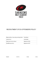 Recruitment of Ex Offenders Policy September 2024 SMAT