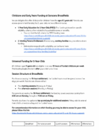 Information about Fees and Funding