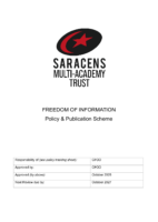 Freedom of Information Policy and Publication Scheme October 2025