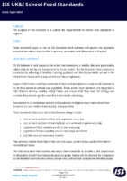 UKI FDS School Food Standards