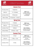 Click to download or print term dates for 2026-2027